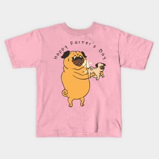 Happy Farter's Day Pug Kids T-Shirt